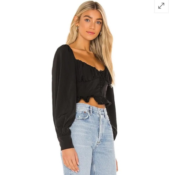 NWT For Love & Lemons Carina Blouse - Picture 3 of 9